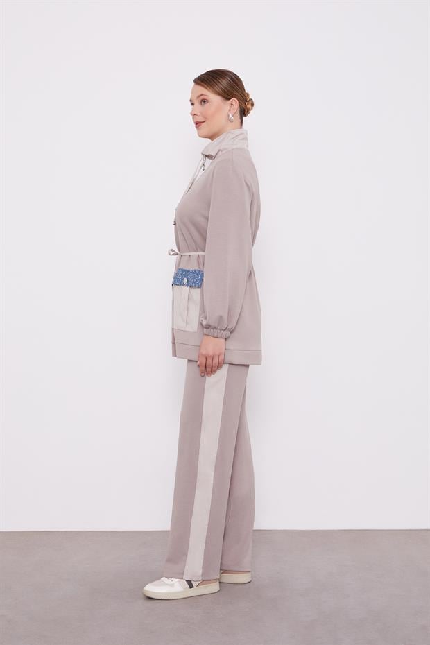 Taş Cebi İşleme Detaylı Ceket Takım
