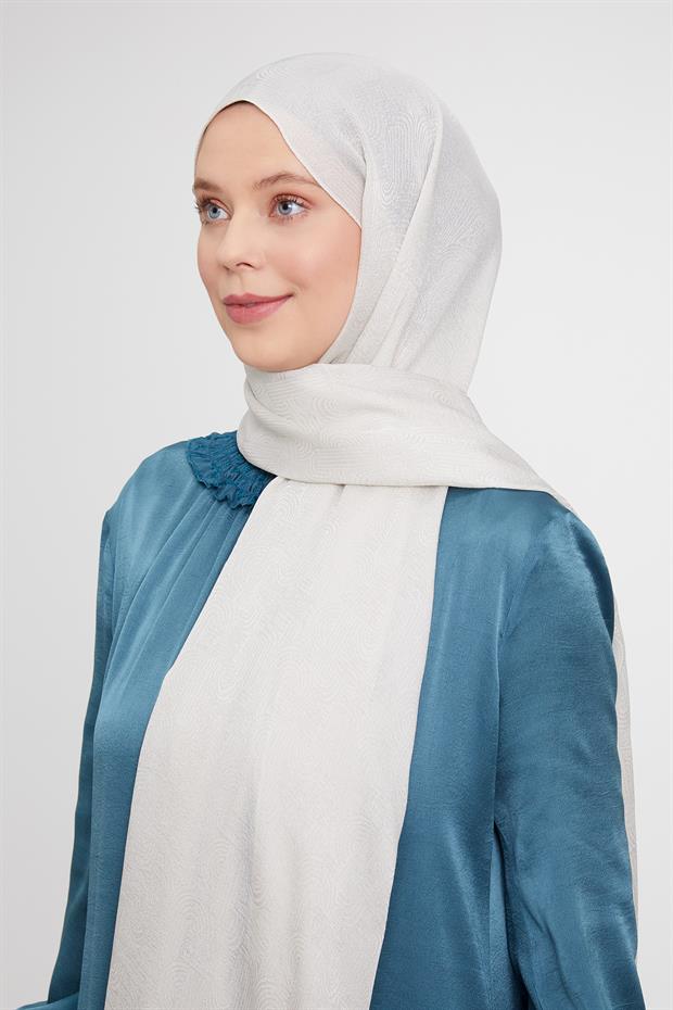 Taş Hologram Desen Jakarlı Janjan Şal