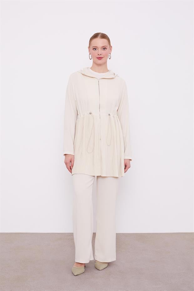 Taş Kapusonlu Beli İp Buzgulu İkili Takım