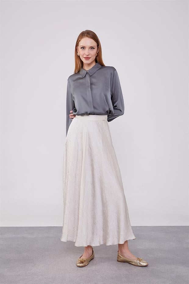 Taş Kraş Saten Etek