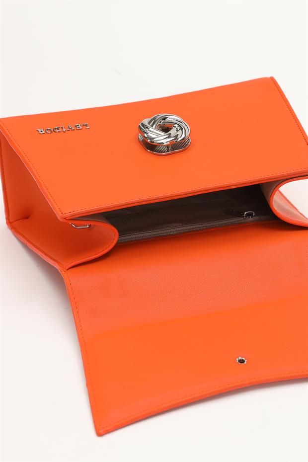 Turuncu Asimetrik El Çantası