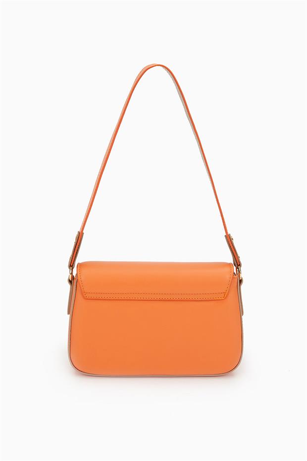 Turuncu Ayarlanabilir Askılı Omuz Çantası