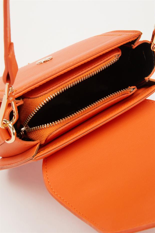 Turuncu Burgu Tasarım El Çantası