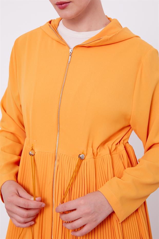 Turuncu Kapusonlu Beli İp Buzgulu İkili Takım