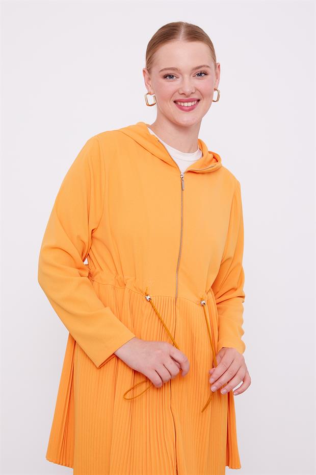 Turuncu Kapusonlu Beli İp Buzgulu İkili Takım