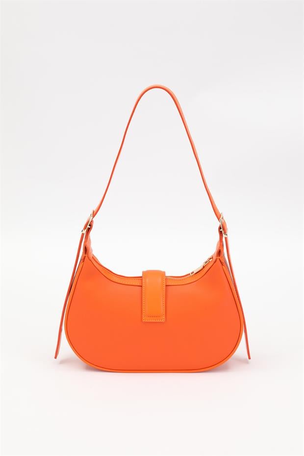 Turuncu Kemer Askılı Omuz Çantası