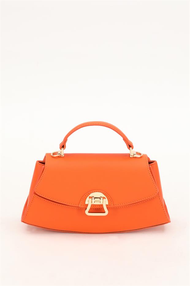 Turuncu Oval El Çantası