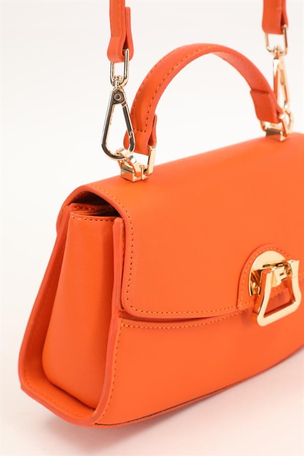 Turuncu Oval El Çantası