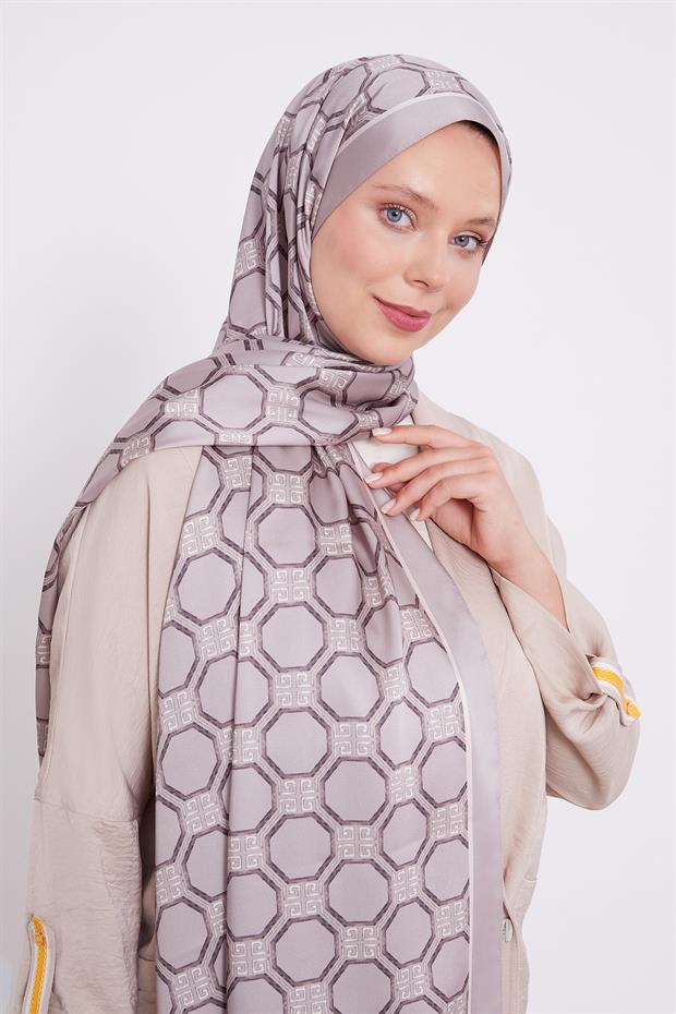 Vizon Altıgen Desen Angel Şal