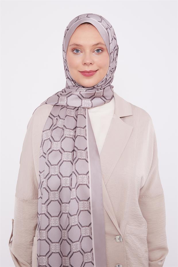 Vizon Altıgen Desen Angel Şal