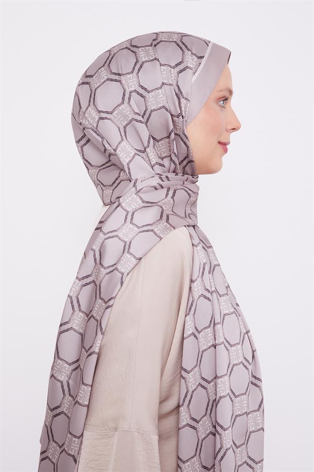 Vizon Altıgen Desen Angel Şal