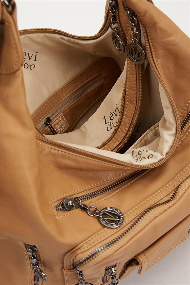 Vizon Çok Cepli Omuz Çantası