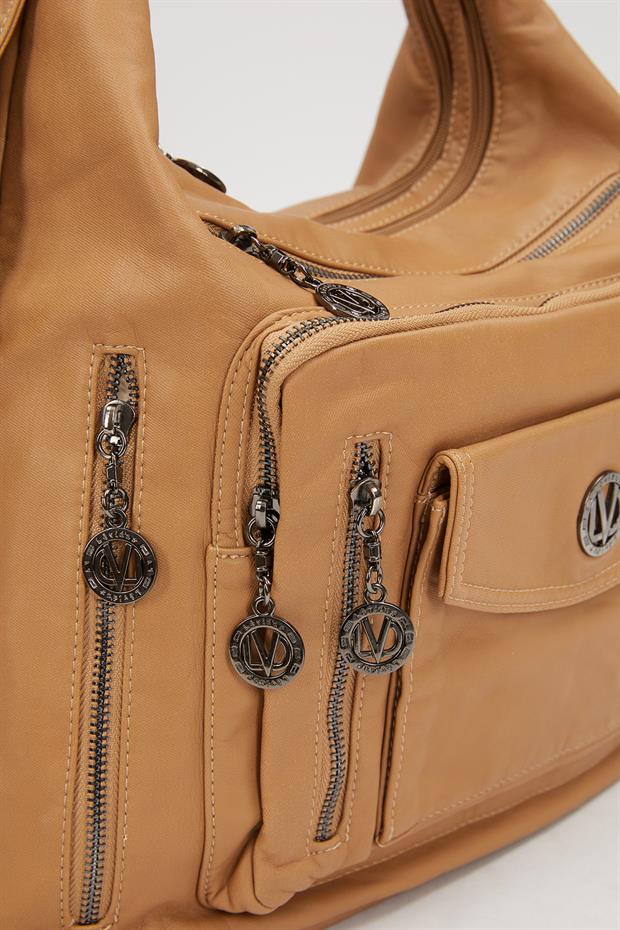 Vizon Çok Cepli Omuz Çantası