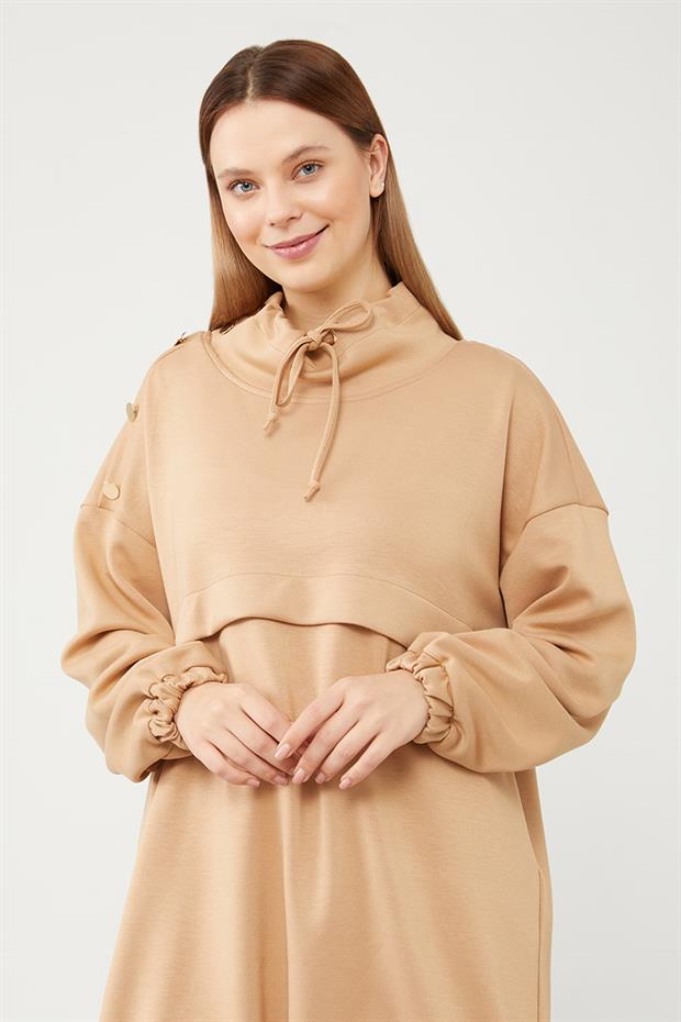 Vizon Boyunu Ayarlanabilir İp Detaylı Spor Takım