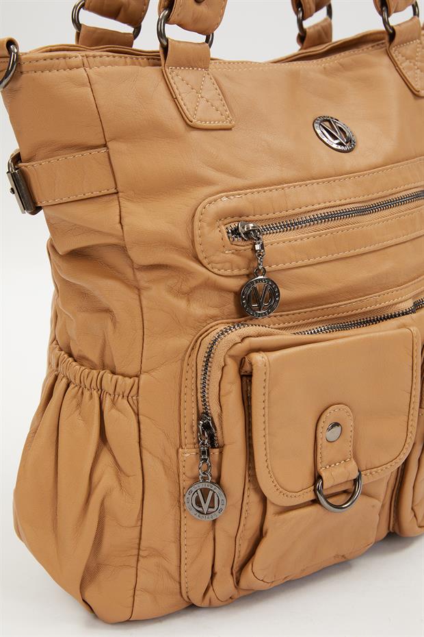 Vizon Çepçik Detaylı Omuz Çantası