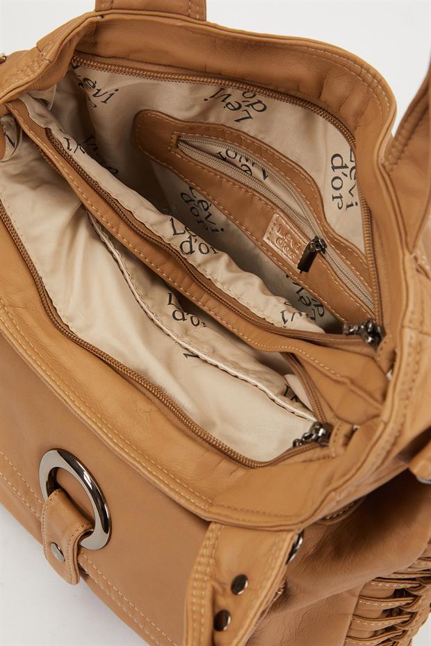 Vizon Düğüm Detaylı Omuz Çantası