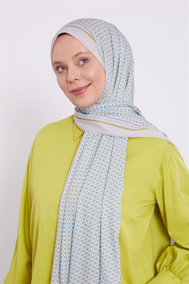 Vizon Elips Desen Club Şal