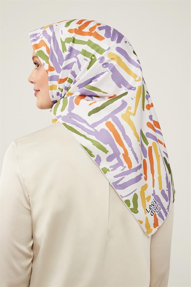 Vizon Fırça Desen Twill Eşarp