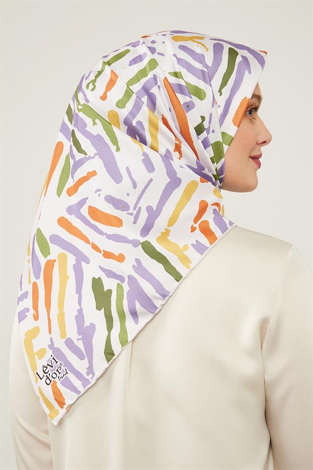 Vizon Fırça Desen Twill Eşarp