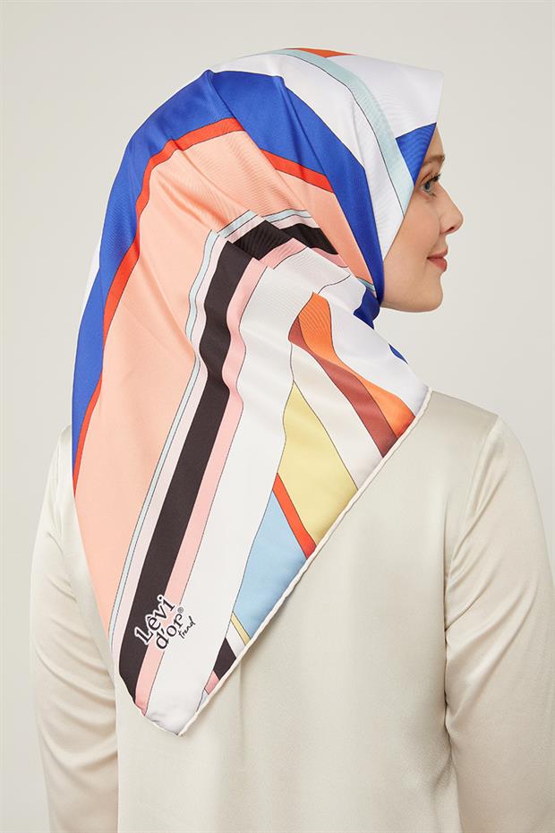 Vizon Kalın Çizgili Eşarp