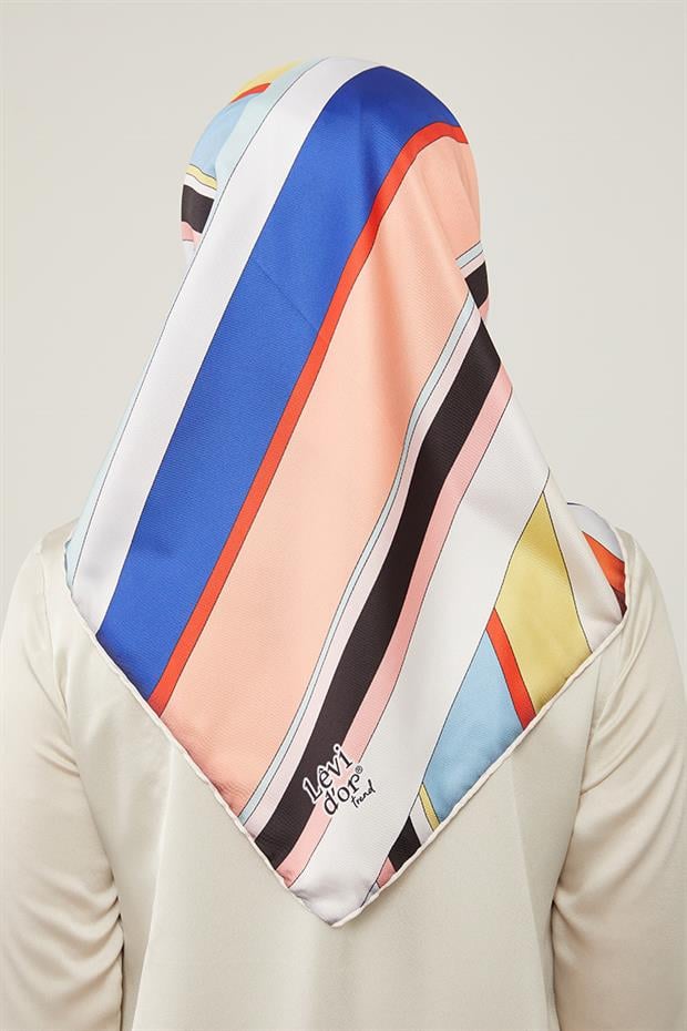 Vizon Kalın Çizgili Eşarp