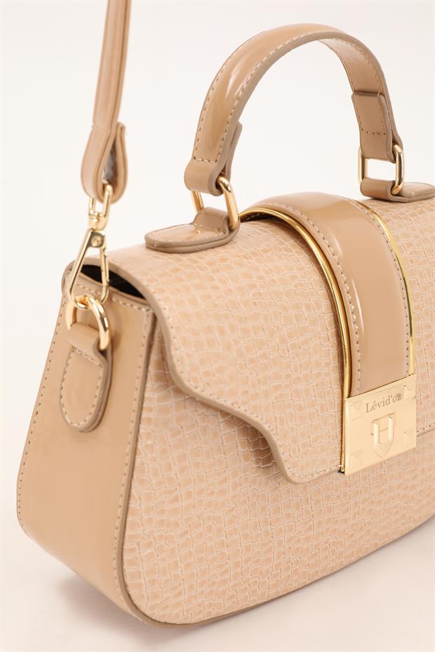 Vizon Kroko Desen El Çantası