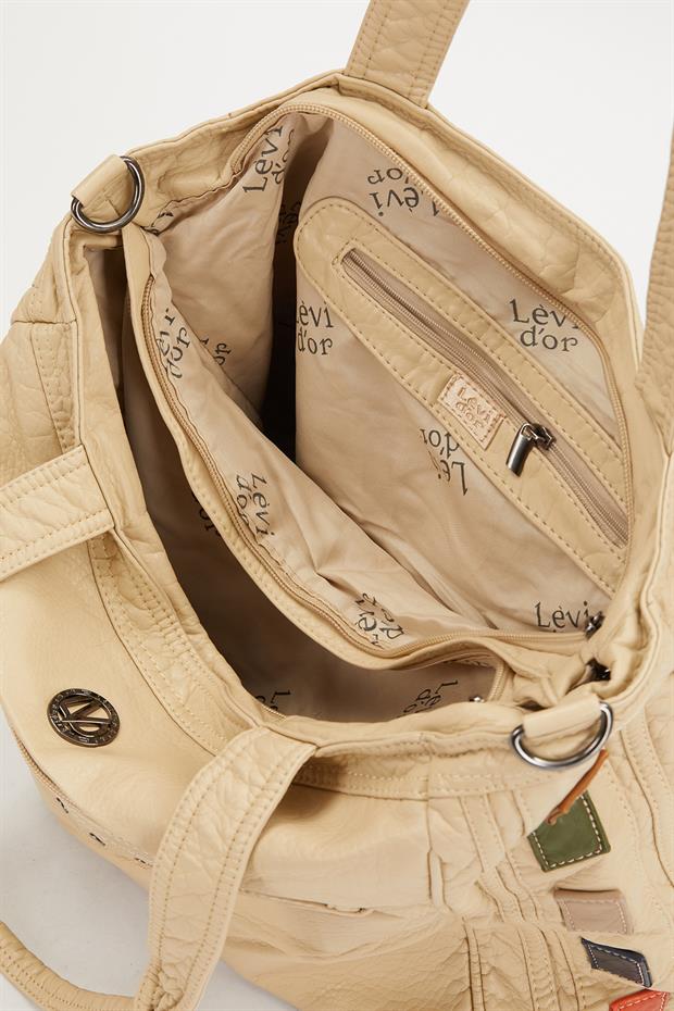 Vizon Renk Detaylı Omuz Çantası