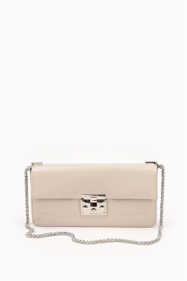 Vizon - Rugan Dikdörgen Zincirli Omuz Çantası