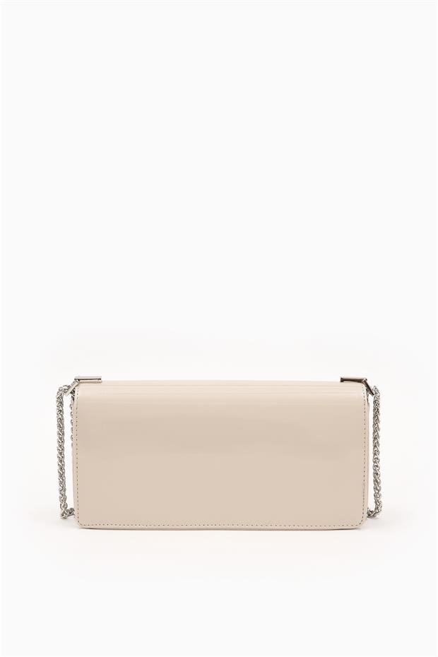 Vizon - Rugan Dikdörgen Zincirli Omuz Çantası