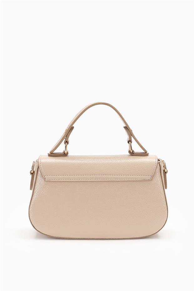 Vizon - Rugan Tek Gözlü Kilit Kapamalı El Çantası