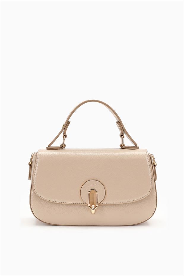 Vizon - Rugan Tek Gözlü Kilit Kapamalı El Çantası