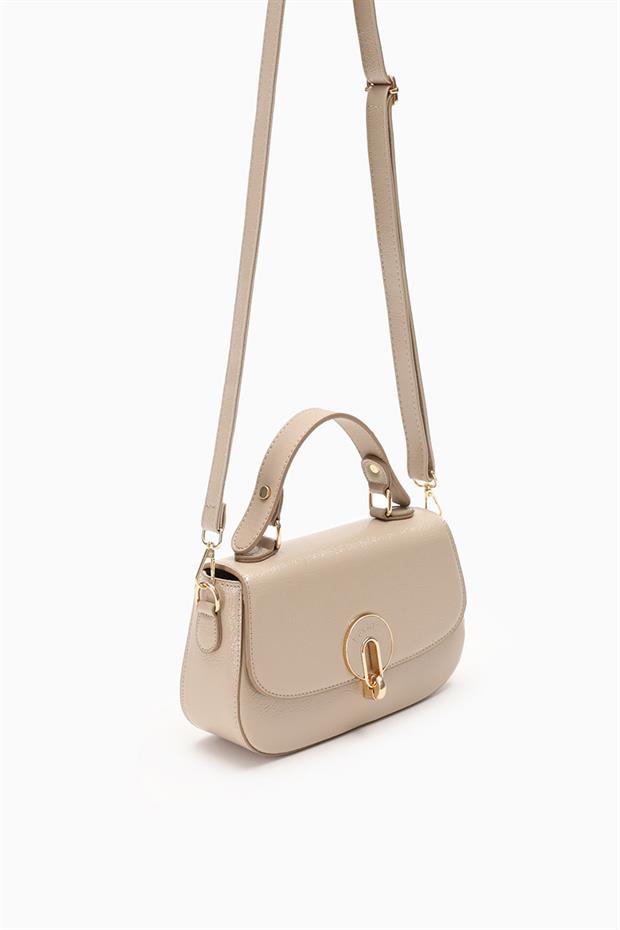 Vizon - Rugan Tek Gözlü Kilit Kapamalı El Çantası