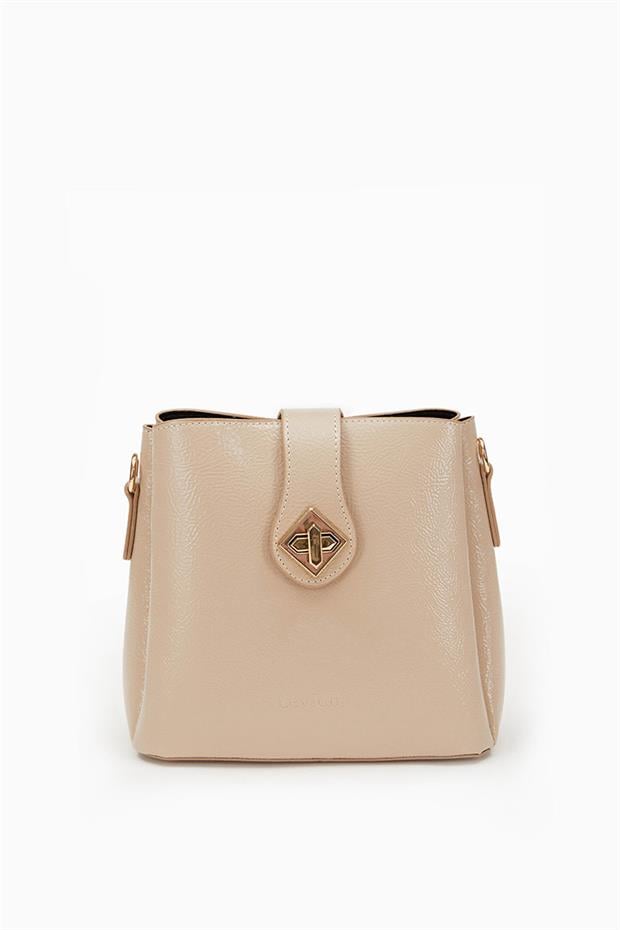 Vizon - Rugan Üç Bölmeli Omuz Çantası