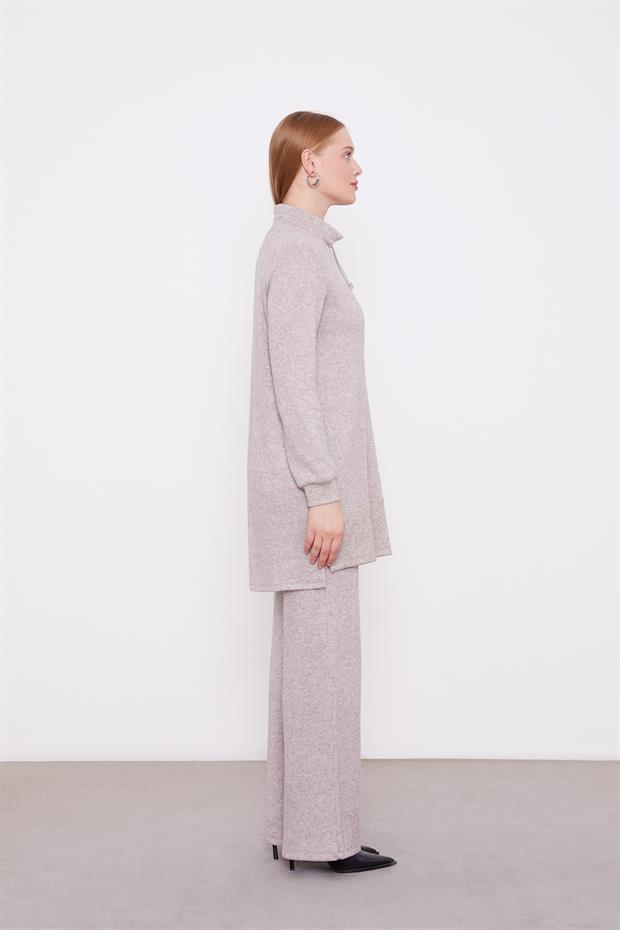 Vizon Simli Kaşmir Kumaş İkili Takım