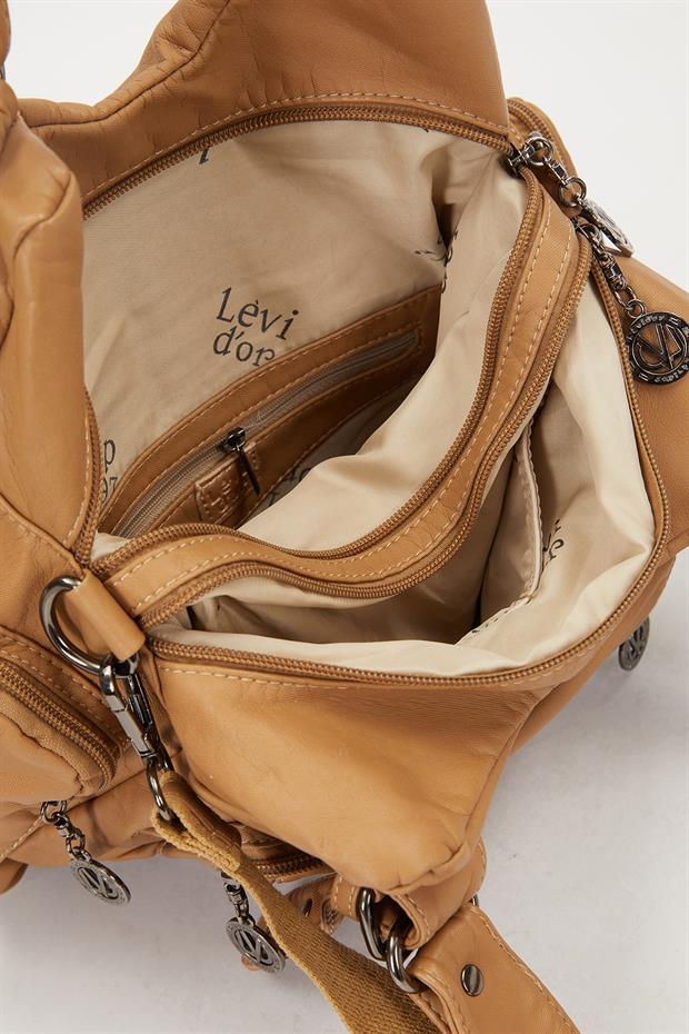 Vizon Metal Zımba Detay Omuz Çantası