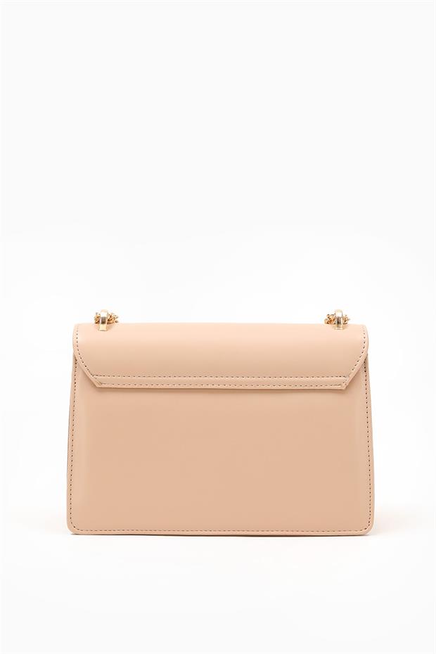 Vizon Zincir Askılı Çift Gözlü Omuz Çantası