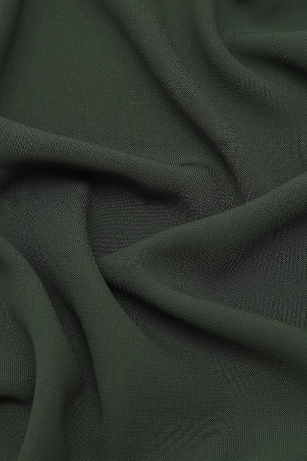 Yeşil Düz Medine İpeği Şal