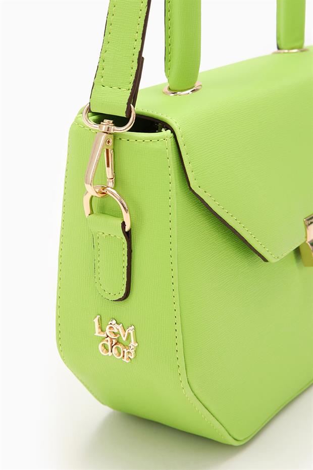 Yeşil Geometrik Tasarım El Çantası