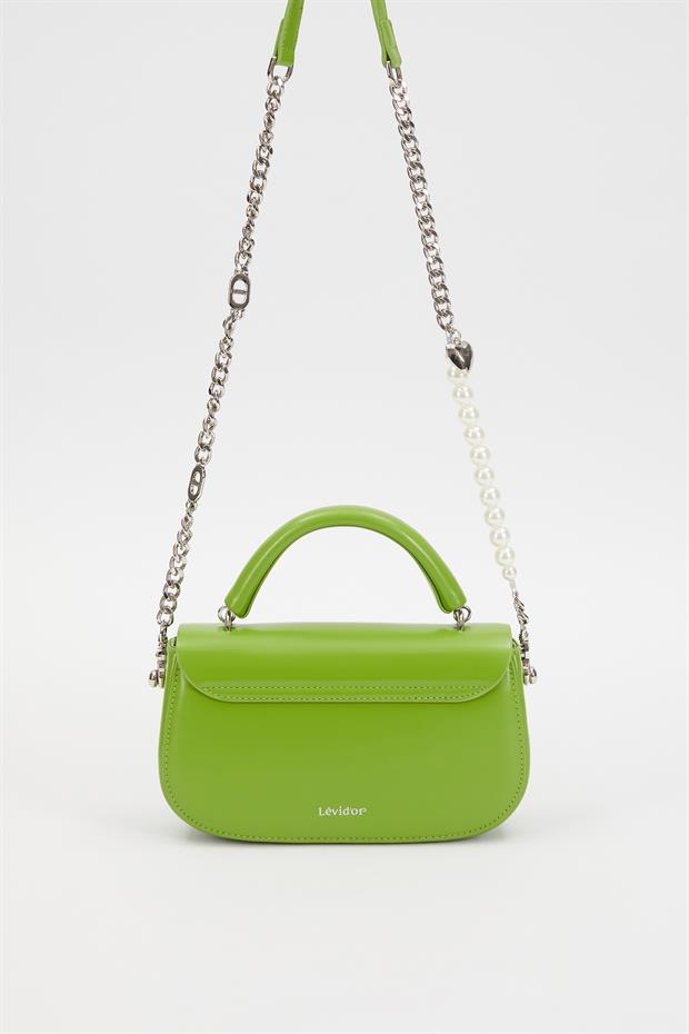 Yeşil İnci Askılı Omuz Çantası