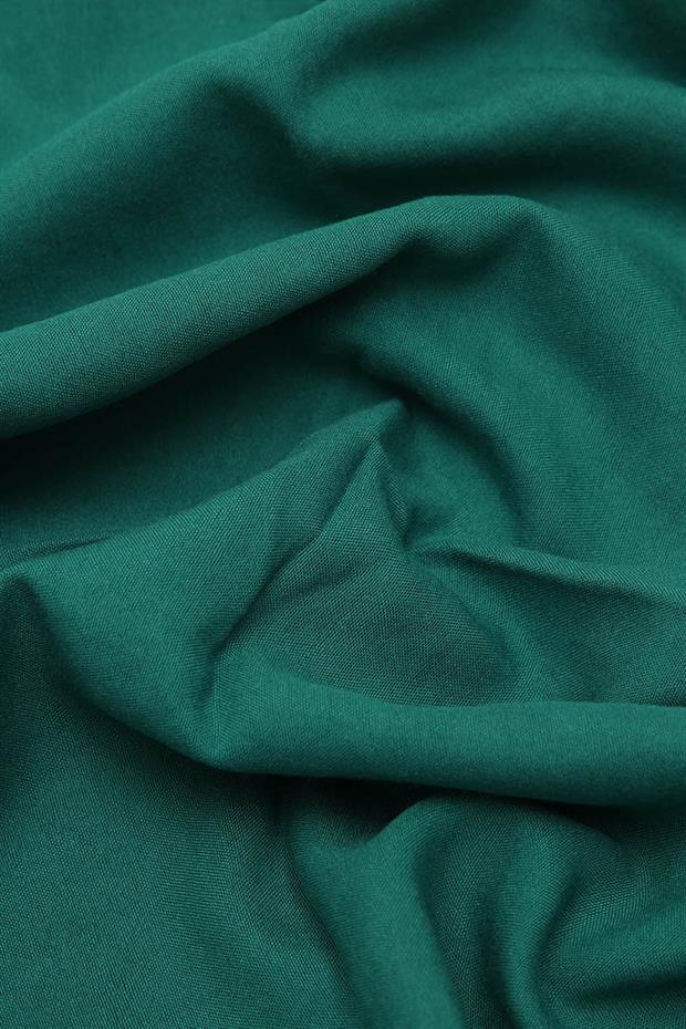 Yeşil Pamuk Cazz Kare Eşarp