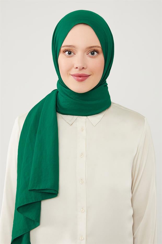 Zümrüt Yeşili Düz Style Şal