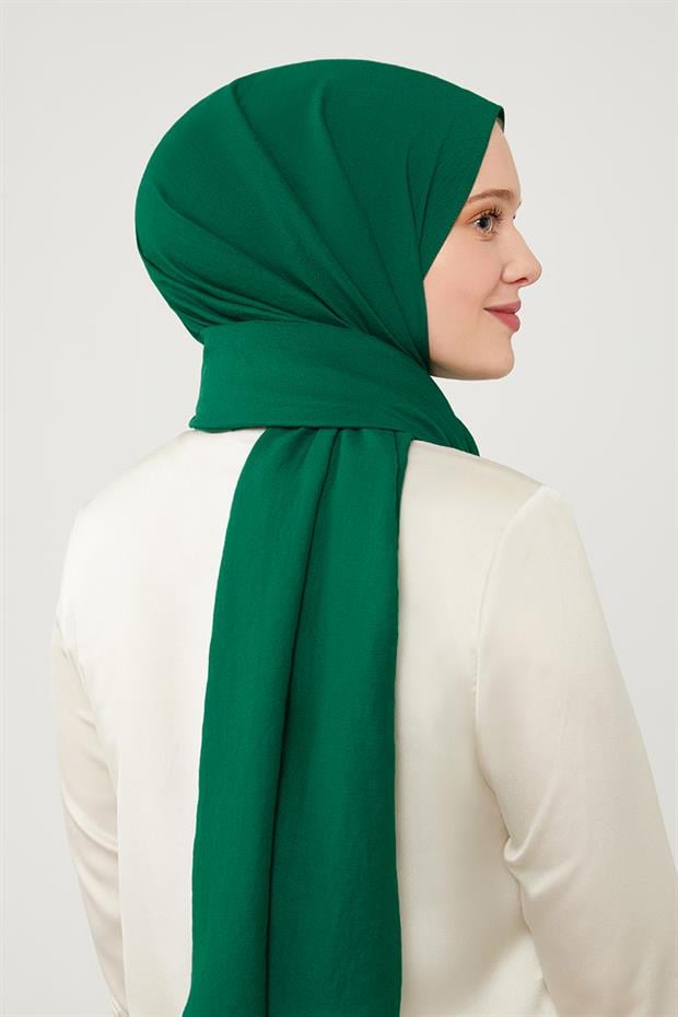 Zümrüt Yeşili Düz Style Şal