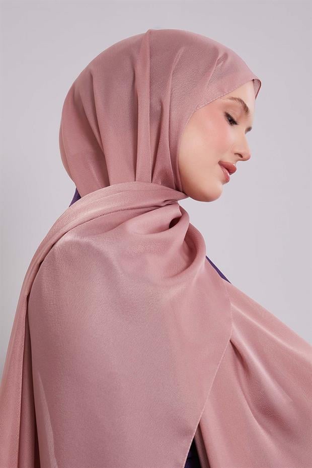 Leylak Düz Premium Abiye Şal