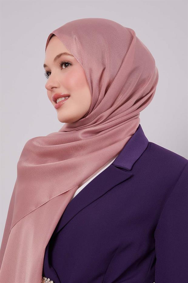 Leylak Düz Premium Abiye Şal