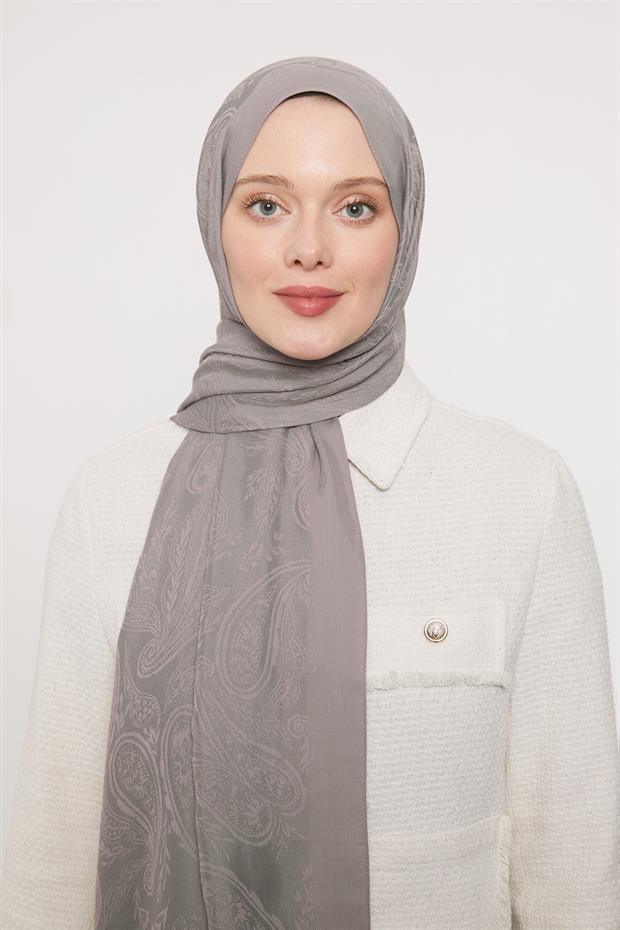 Leylak Hint Desen Grazia Şal