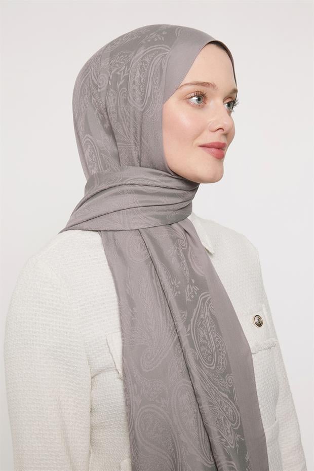 Leylak Hint Desen Grazia Şal