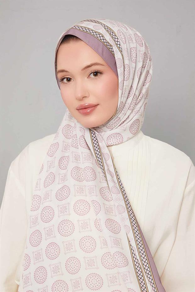 Leylak Motif Desen Club Şal