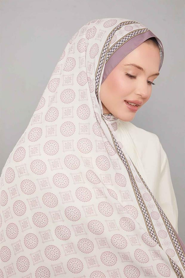 Leylak Motif Desen Club Şal
