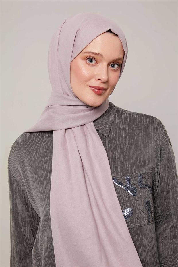 Lila Düz Tensel Şal