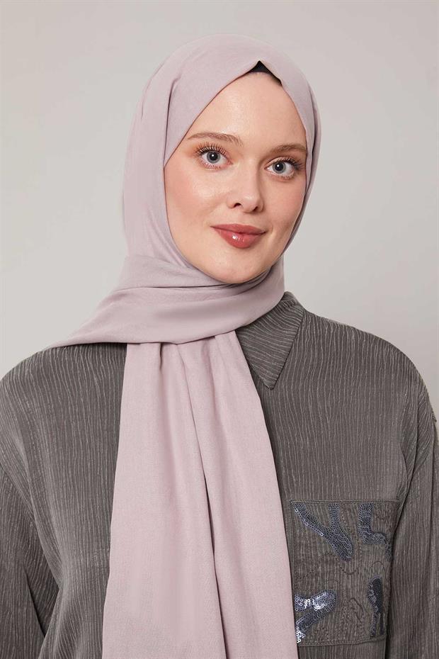Lila Düz Tensel Şal